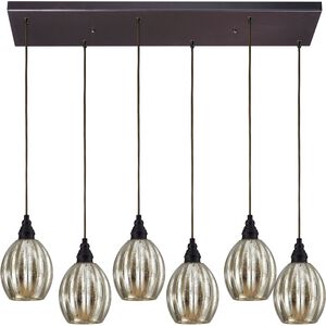 Danica 6 Light 30 inch Oil Rubbed Bronze Mini Pendant Ceiling Light