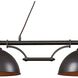 Farmhouse Linear Chandelier Ceiling Light in Incandescent