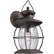 Village Lantern 1 Light 18 inch Weathered Charcoal Outdoor Wall Sconce