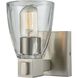 Ensley 1 Light 7 inch Satin Nickel Vanity Light Wall Light