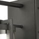 Crofton 2 Light 19 inch Charcoal with Clear Outdoor Wall Sconce