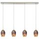 Illusions 4 Light 46 inch Satin Nickel Mini Pendant Ceiling Light
