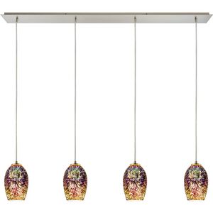 Illusions 4 Light 46 inch Satin Nickel Mini Pendant Ceiling Light