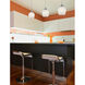 Fusion 3 Light 36 inch Satin Nickel Mini Pendant Ceiling Light in White Mosaic Glass