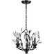 Circeo 3 Light 16 inch Deep Rust Chandelier Ceiling Light