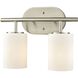 Pemlico 2 Light 13 inch Satin Nickel Vanity Light Wall Light