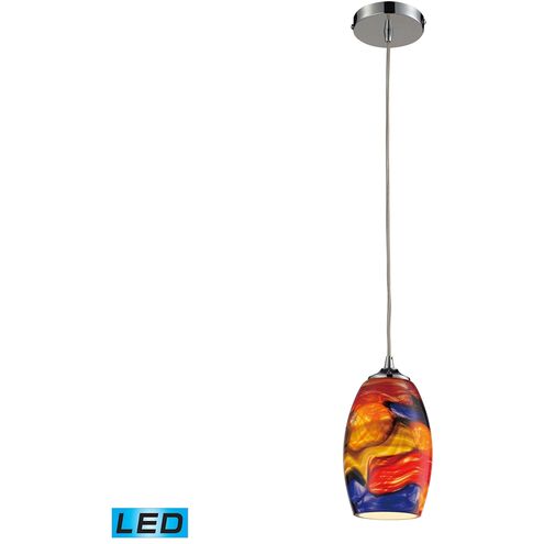 Surrealist LED 5 inch Polished Chrome Mini Pendant Ceiling Light