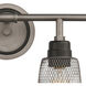 Glencoe 4 Light 32 inch Weathered Zinc with Oil Rubbed Bronze Vanity Light Wall Light