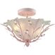 Circeo 2 Light 17 inch Light Pink Semi Flush Mount Ceiling Light in Incandescent