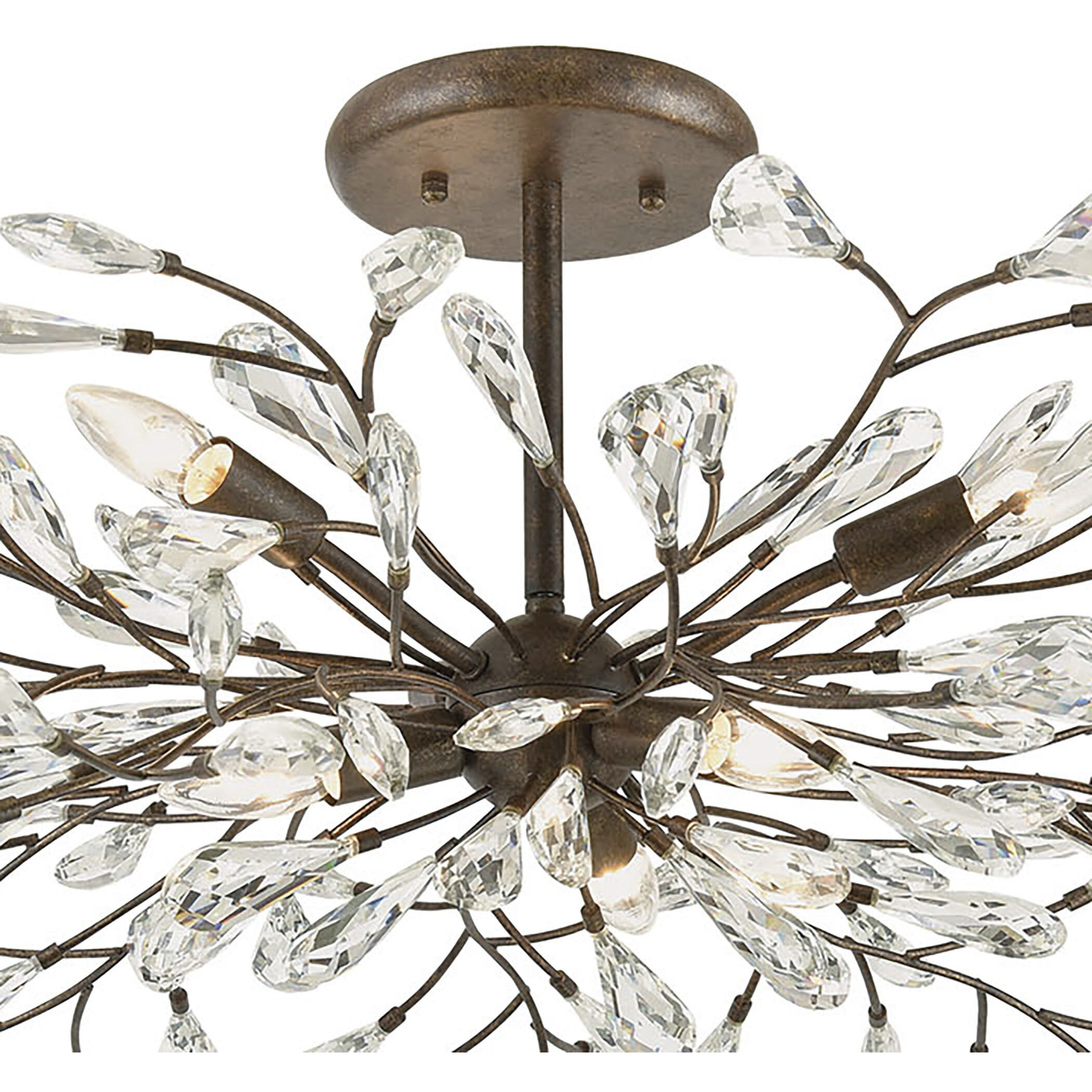 ELK 18255/6 Crislett 6 Light 41 inch Sunglow Bronze Semi