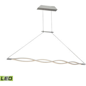Twist LED 45 inch Aluminum Linear Chandelier Ceiling Light