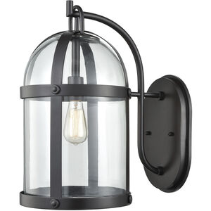 Hunley 1 Light 18 inch Oil Rubbed Bronze Outdoor Sconce