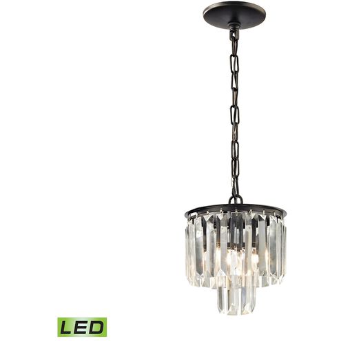 Palacial LED 8 inch Oil Rubbed Bronze Mini Pendant Ceiling Light