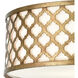 Arabesque 4 Light 20 inch Bronzed Gold Chandelier Ceiling Light