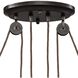 Farmhouse Linear Chandelier Ceiling Light in Incandescent