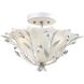 Circeo 2 Light 17 inch Antique White Semi Flush Mount Ceiling Light