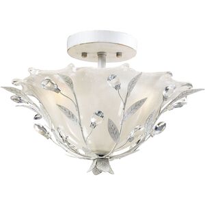 Circeo 2 Light 17 inch Antique White Semi Flush Mount Ceiling Light