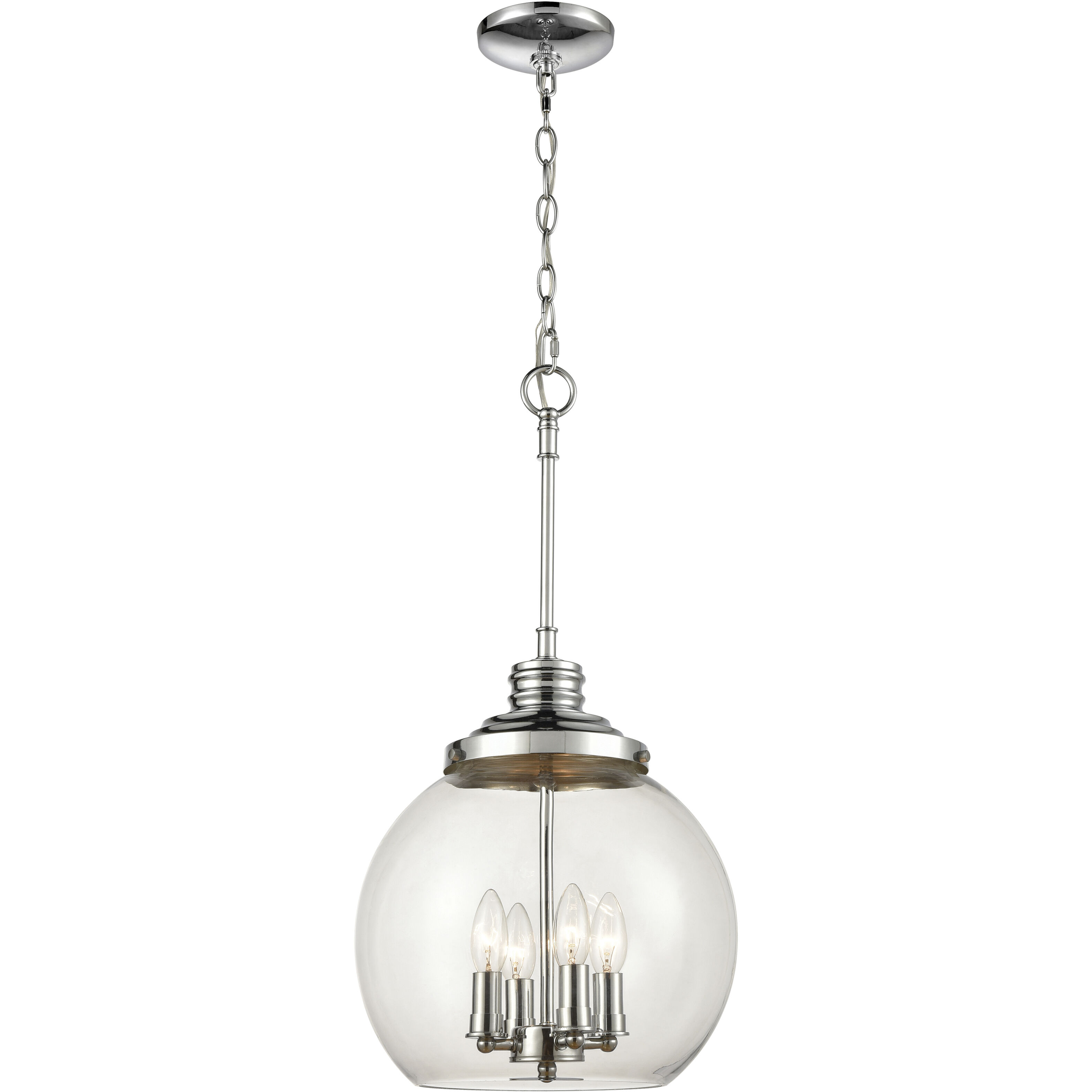 Brushed chrome ceiling pendant top