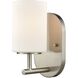 Pemlico 1 Light 6 inch Satin Nickel Vanity Light Wall Light
