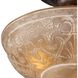 Restoration 3 Light 12 inch Golden Bronze Semi Flush Mount Ceiling Light