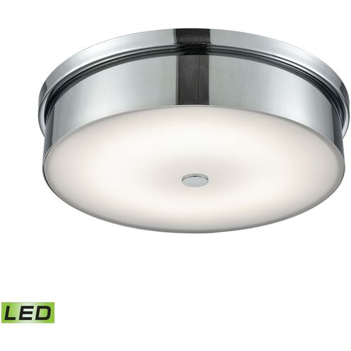 Towne LED 15 inch Chrome with White Flush Mount Ceiling Light