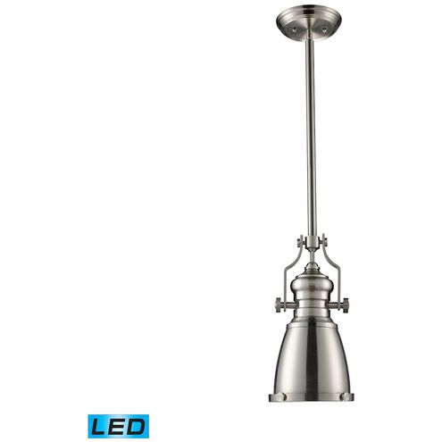 Chadwick LED 7.5 inch Satin Nickel Mini Pendant Ceiling Light