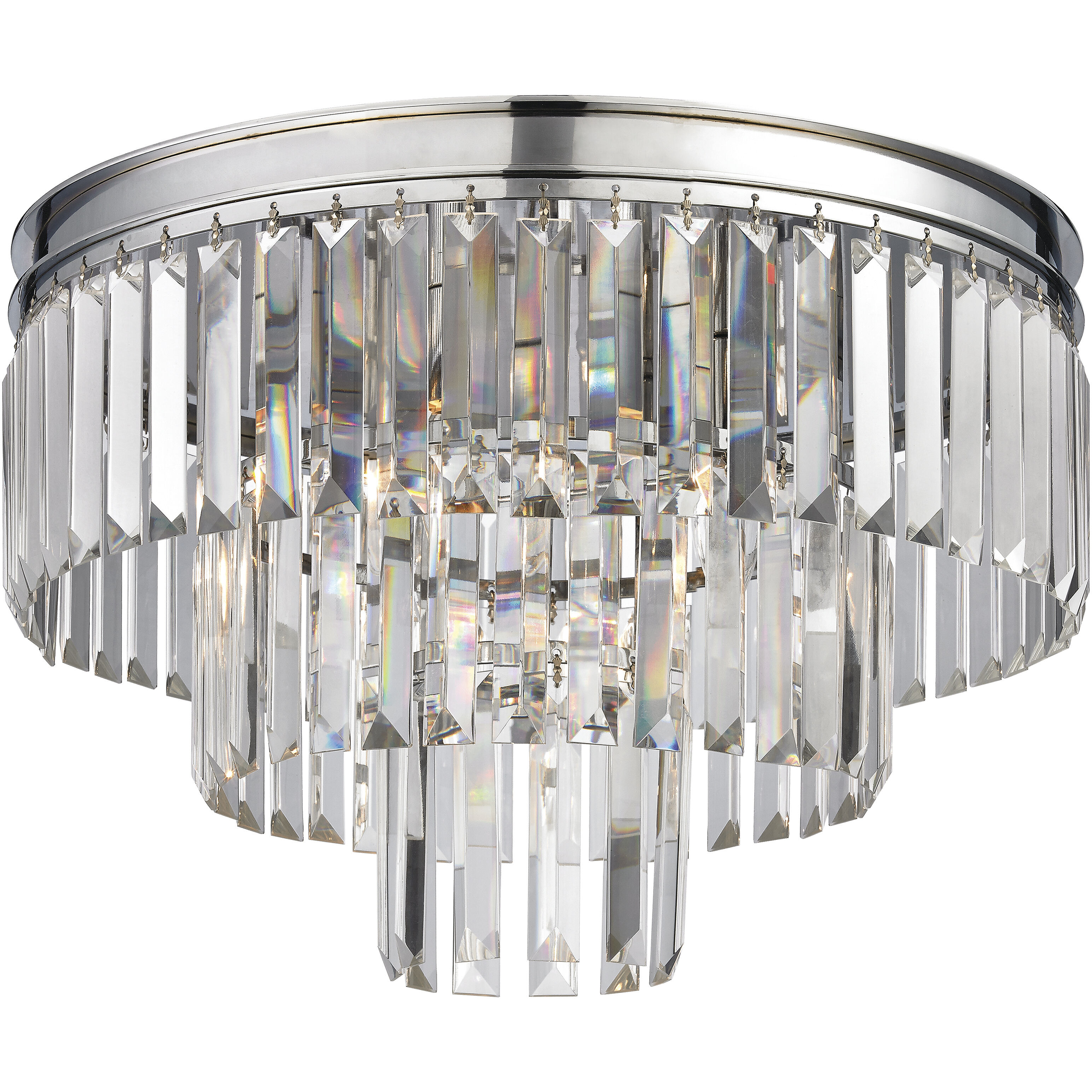 Chrome semi flush mount ceiling light discount