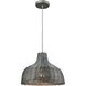 Pleasant Fields 1 Light 14 inch Weathered Gray Pendant Ceiling Light