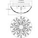Crystique 3 Light 13 inch Polished Chrome Flush Mount Ceiling Light
