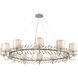 Asbury 12 Light 62 inch Aged Silver Chandelier Ceiling Light