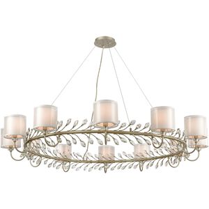 Asbury 12 Light 62 inch Aged Silver Chandelier Ceiling Light