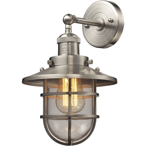 Seaport 1 Light 8 inch Satin Nickel Sconce Wall Light