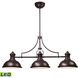 Chadwick Linear Chandelier Ceiling Light in LED