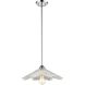 Radiance 1 Light 16 inch Polished Chrome with Clear Pendant Ceiling Light