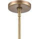 Gabby 1 Light 7 inch Brass Mini Pendant Ceiling Light