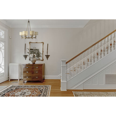 Pembroke 6 Light 31 inch Antique Brass Chandelier Ceiling Light