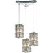 Cynthia 3 Light 10 inch Polished Chrome Mini Pendant Ceiling Light