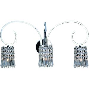 Optix 3 Light 23 inch Polished Chrome Vanity Light Wall Light