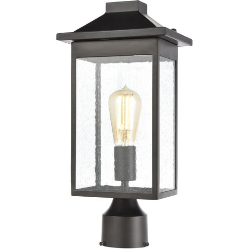 Lamplighter 1 Light 16 inch Matte Black Outdoor Post Light