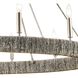 Abaca 12 Light 48 inch Polished Nickel with Gray Abaca Chandelier Ceiling Light