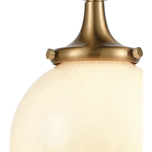 Beverly Hills 1 Light 6 inch Satin Brass Mini Pendant Ceiling Light