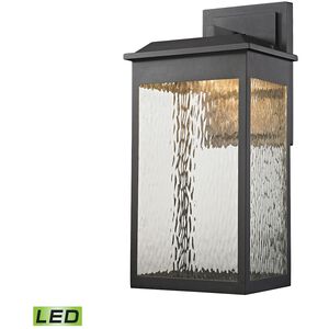 Newcastle LED 22 inch Textured Matte Black Outdoor Sconce
