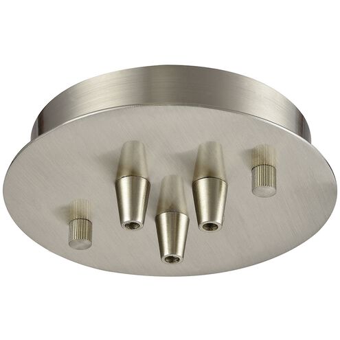 Signature 3 Light 1 inch Satin Nickel Canopy, Round