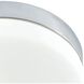 Disc 2 Light 9 inch Silver with White Flush Mount Ceiling Light