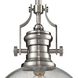 Chadwick 1 Light 13 inch Satin Nickel Pendant Ceiling Light