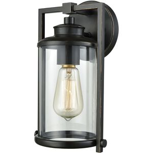 Frampton 1 Light 11 inch Aged Bronze Outdoor Wall Sconce