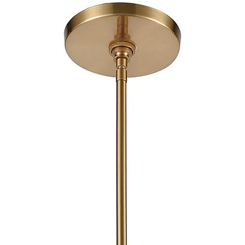 Abaca 1 Light 8 inch Satin Brass Mini Pendant Ceiling Light