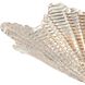 Radiance 3 Light 16 inch Satin Brass Semi Flush Mount Ceiling Light