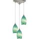 Collanino 3 Light 12 inch Satin Nickel Mini Pendant Ceiling Light