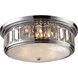 Flushmounts 3 Light 16 inch Polished Chrome Flush Mount Ceiling Light